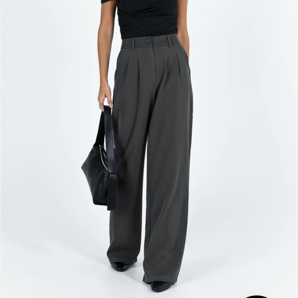 Princess Polly Archer Pants - Slate